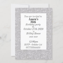 Glamorosas invitaciones personalizadas para fiesta