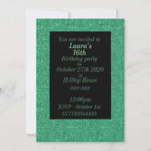 Glamorosas invitaciones personalizadas para fiesta