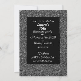Glamorosas invitaciones personalizadas para fiesta