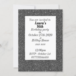 Glamorosas invitaciones personalizadas para fiesta