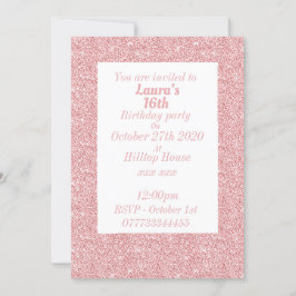 Glamorosas invitaciones personalizadas para fiesta