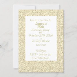 Glamorosas invitaciones personalizadas para fiesta