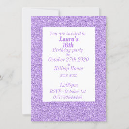 Glamorosas invitaciones personalizadas para fiesta