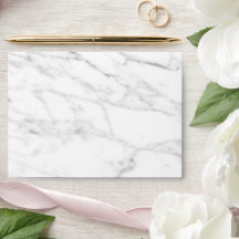 Glamoroso boda de mármol blanco personalizado line