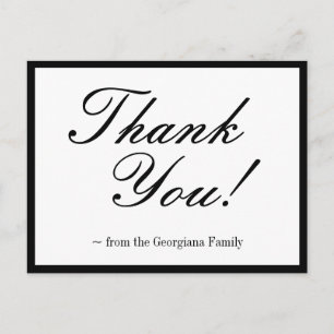 Glamoroso, elegante "¡Gracias!" Postal