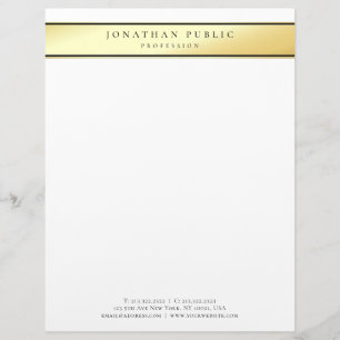Glamoroso oro blanco moderno de moda papel recicla