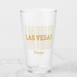 Glamoroso oro Las Vegas Bachelorette Party Regalo<br><div class="desc">Prepárese para una experiencia memorable de Bachelorette en Las Vegas con esta vidriera de personalizable. Imprimir en un purpurina de oro brillante falso con nombres personalizados y fecha.</div>