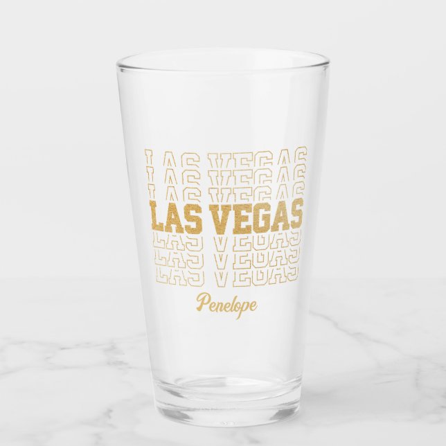 Glamoroso oro Las Vegas Bachelorette Party Regalo (Anverso)