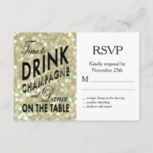Glamoroso oro RSVP