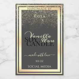 Glamoroso Producto Gris Etiquetas de embalaje Marc