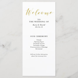 Glamoroso programa Faux Gold Classic Wedding