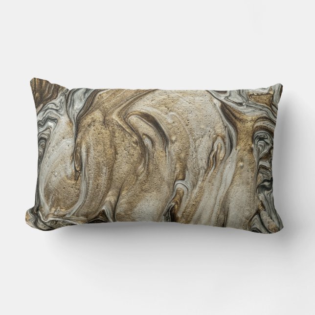 glamour 003 color marrón líquido almohada lumbar (Anverso)