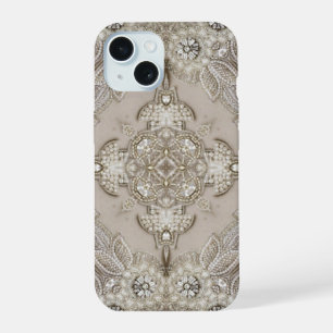 Glamour Art Déco Moda Vintage Gris Beige