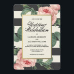 Glamour botánico | Invitación a la boda<br><div class="desc">©Fine & Dandy Paperie</div>