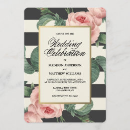 Glamour botánico | Invitación a la boda