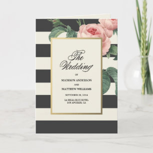 Glamour botánico Programa de bodas