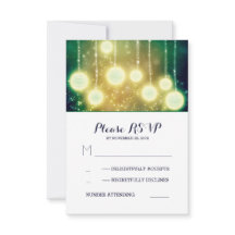 glamour cadena luces linternas de la boda tarjetas