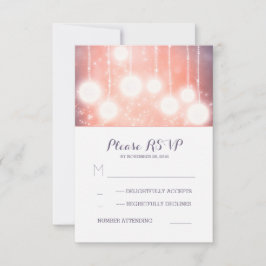 glamour cadena luces linternas de la boda tarjetas