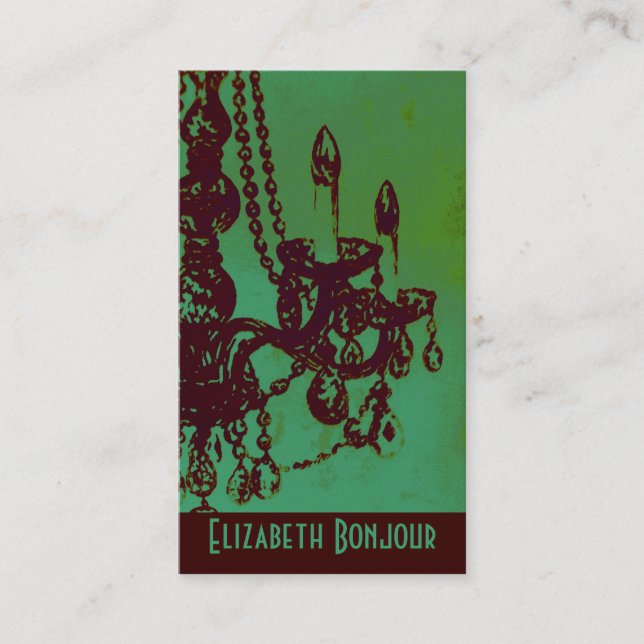 Glamour candelabro ~ tarjeta de visita (Anverso)