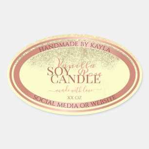 Glamour Crema Producto Etiquetas de embalaje Rosa 