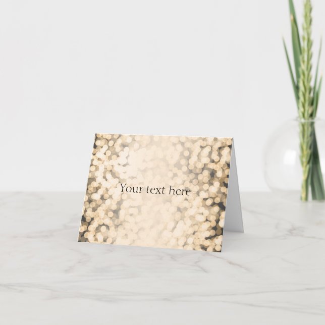 Glamour de oro Glamour CUALQUIER TEXTO Tarjeta de  (Anverso)