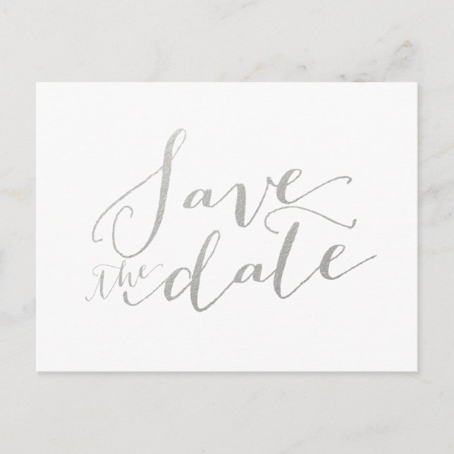Glamour de papel de plata | Tarjeta postal de avis (Anverso)