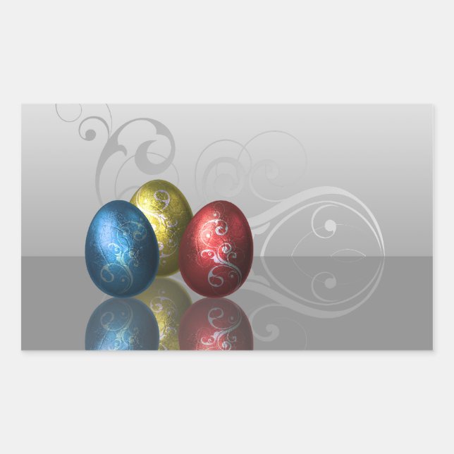 Glamour Eggs de Pascua - Pegatina (Anverso)