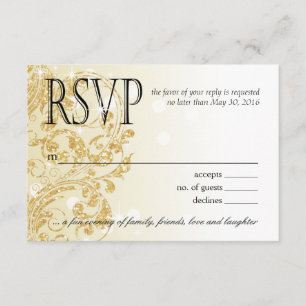 Glamour Glitter Luxe Ombre RSVP champán