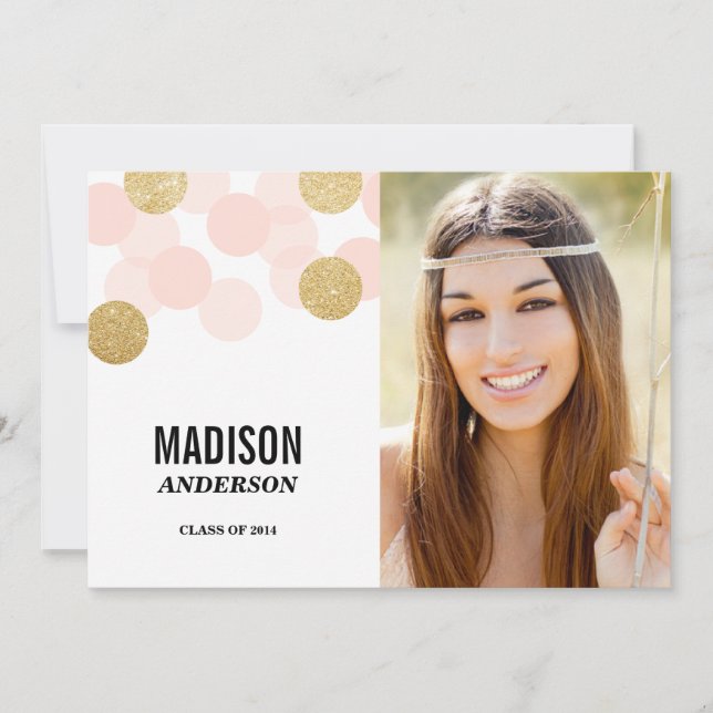 Glamour| Invitación a la fiesta de graduación (Anverso)