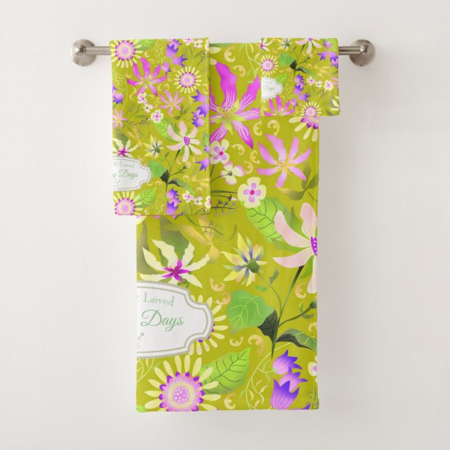 Glamour Moda floral verde (In situ)