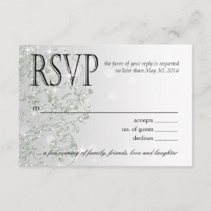 Glamour Purpurina Luxe Ombre RSVP hielo plateado