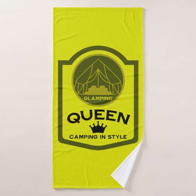 Glamour Queen Camping In Style (Toalla de baño)