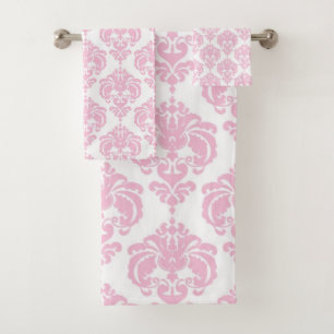 Glamour Real Rosa y Blanco Damask Glamour Femenino