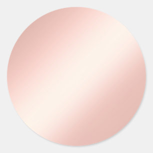 Glamour Rosa Dorado Blank Elegante Pegatinas de Mo