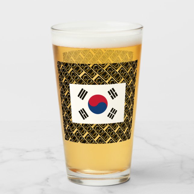 GLAS DE CERVEZA DE COREA DEL SUR (Anverso (lleno))