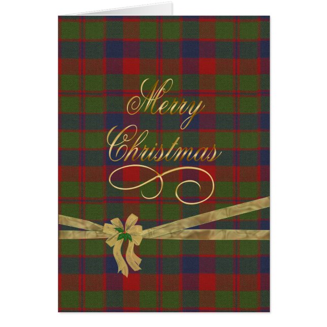 Glasgow Tartan Merry Christmas (Frente)
