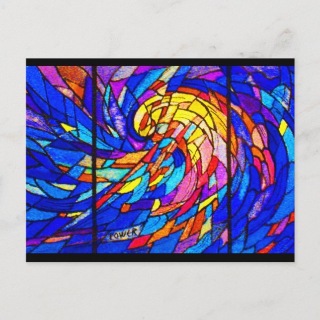 Glass-6 con manchas postales (Anverso)