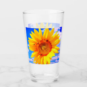 Glass amarillo girasol