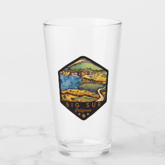 Glass Big Sur California Pint