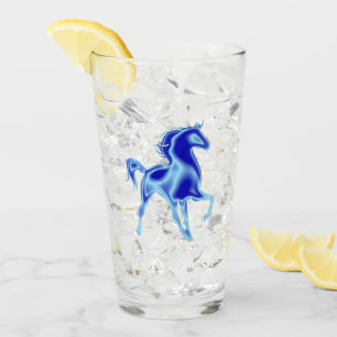 Glass Blue Horse