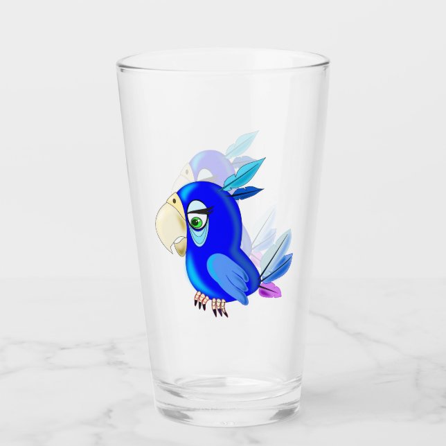 Glass Blue Parrot (Anverso)