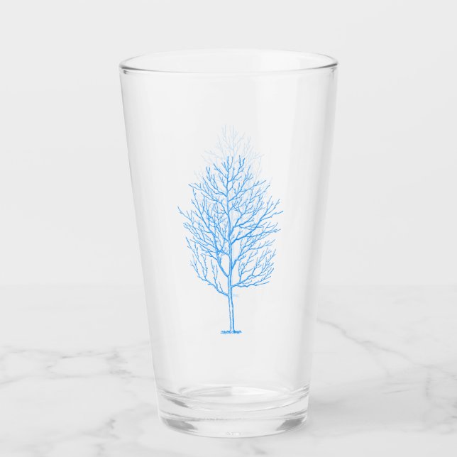 Glass Blue Winter Tree (Anverso)
