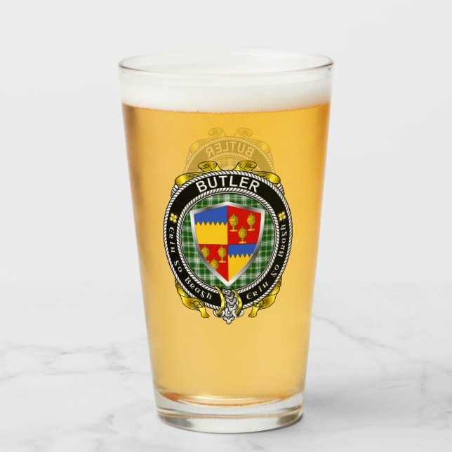 Glass Butler Irish Shield Beer (Anverso (lleno))