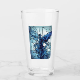 Glass Cup Blue Angel