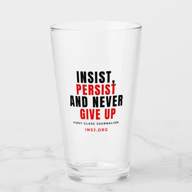 Glass Cup - Never Stop (Anverso)