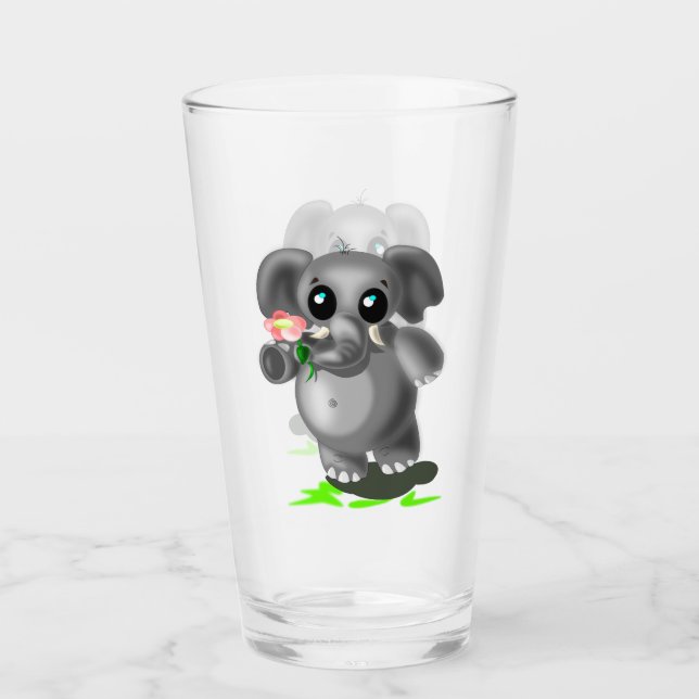 Glass Cute Elephant (Anverso)