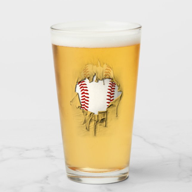 Glass de béisbol desgarrado (Anverso (lleno))