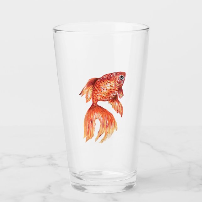 Glass de pescado de oro (Anverso)