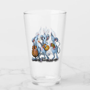 Glass divertida de la banda de música del ratón