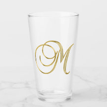 Glass Gold Monograma M